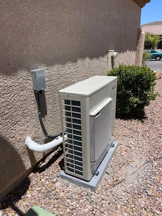 Residential air conditioning condenser unit in Hyde Park